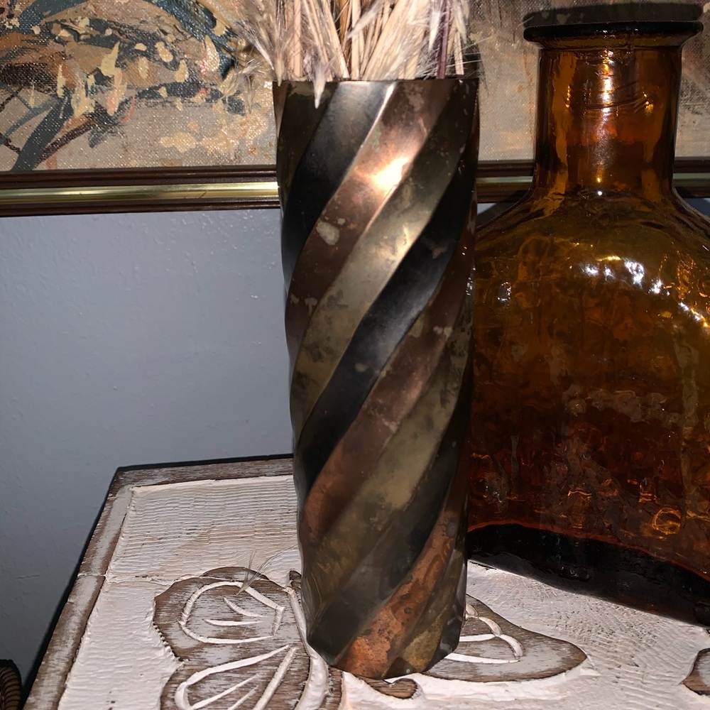 Mixed metal vase!